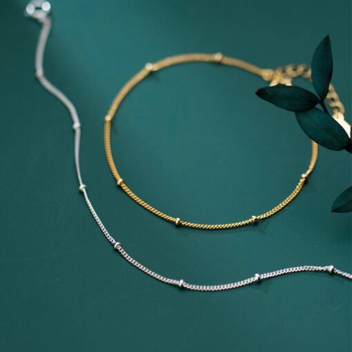 Minimalist Bead Chain Bracelet - Image 2