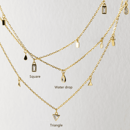Crystal Trio Necklace Set - Image 2