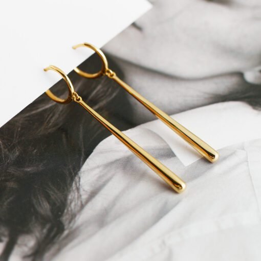 Long Water Drop Earrings - Image 10