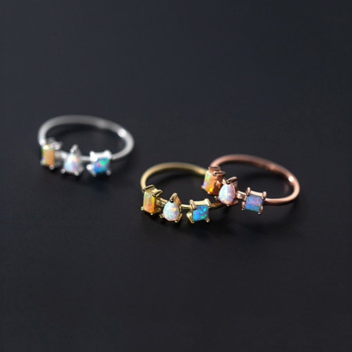 Opal Tricolor Ring - Image 2