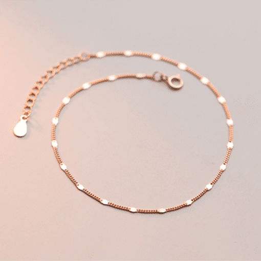 Simple Link Chain Anklet - Image 4