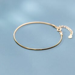 Minimalist Golden Snake Bone Chain Bracelet