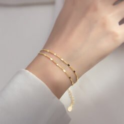 Double Chain Link Bracelet