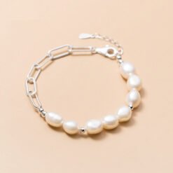 Baroque Pearl Chain Bracelet