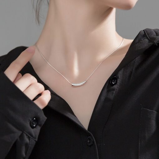 Geometric Arc Necklace - Image 2