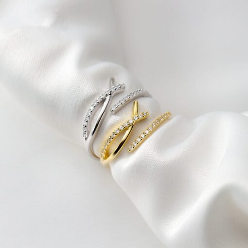 Open Letter Cross Ring - Image 3