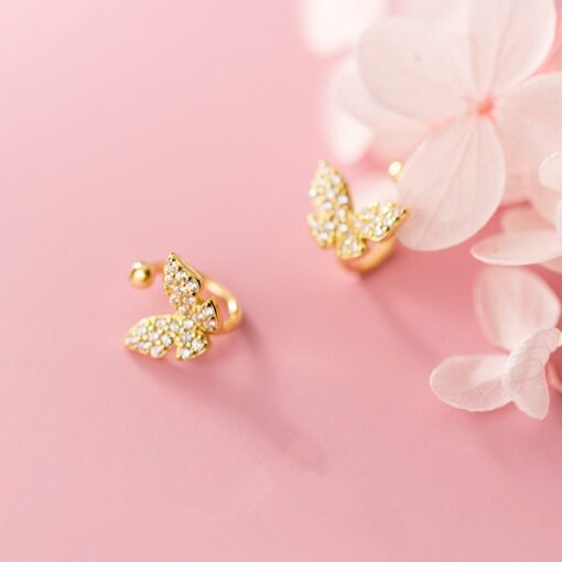 Butterfly Clip On Earrings - Image 2