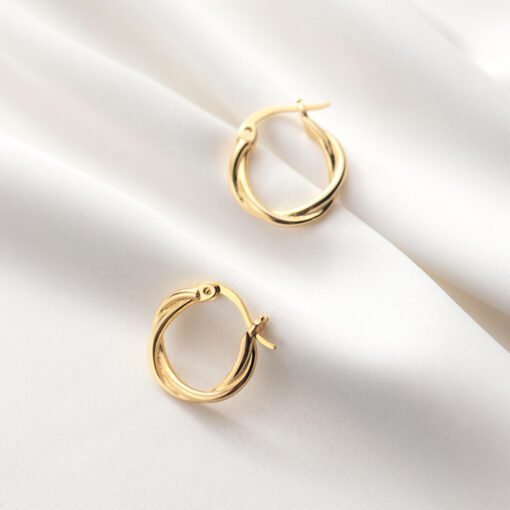 Twisted Hoop Earrings - Image 7