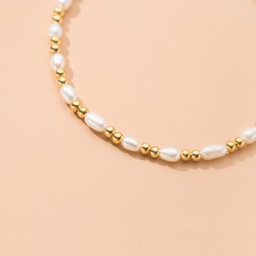 Golden Bead Pearl Bracelet - Image 7