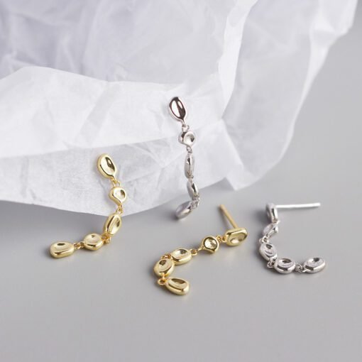 Tassel Bean Beads Drop Earrings - Image 3