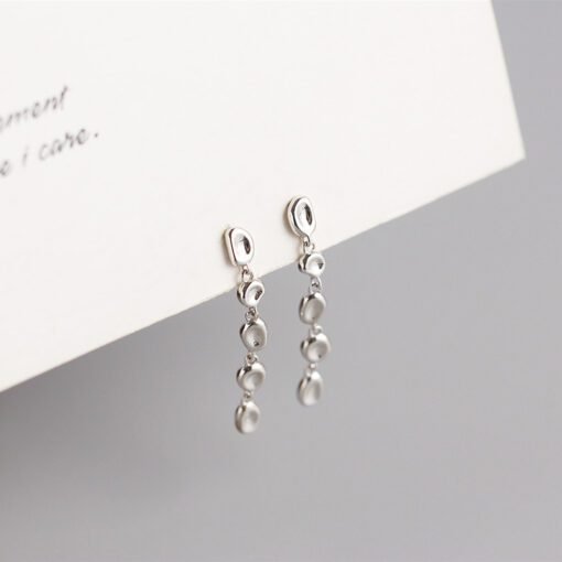 Tassel Bean Beads Drop Earrings - Image 2