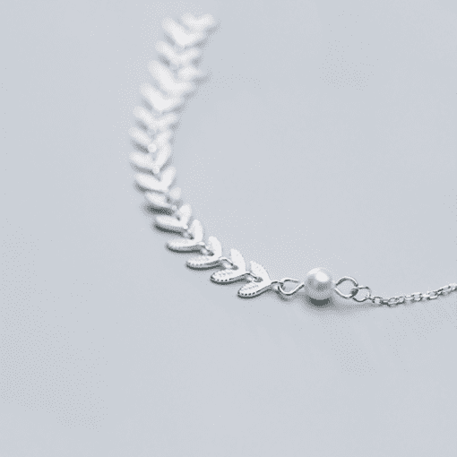 Leaf and Round Beads Bracelet - Image 7