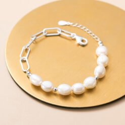 Baroque Pearl Chain Bracelet