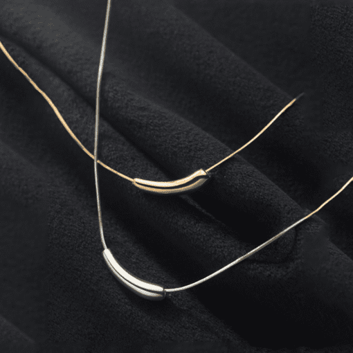 Geometric Arc Necklace - Image 7