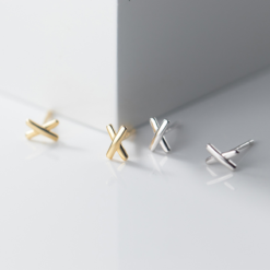 Mini Cross Stud Earrings