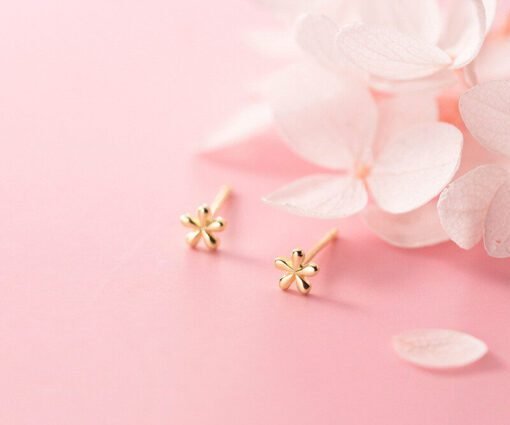 Glossy Little Flower Earrings - Image 3