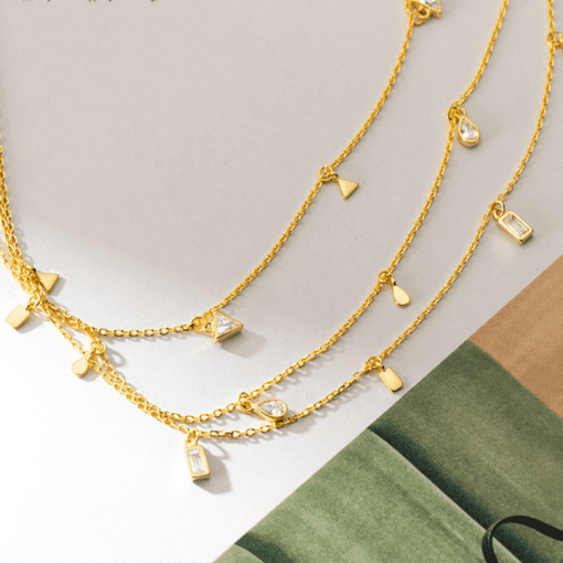 Crystal Trio Necklace Set - Image 5