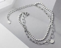 Double Chain Link Lucky Bracelet
