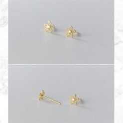 Hollow Flower Stud Earrings