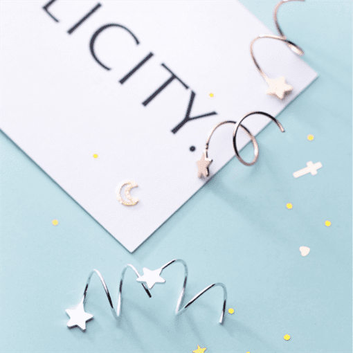 Rotating Star Earrings - Image 4