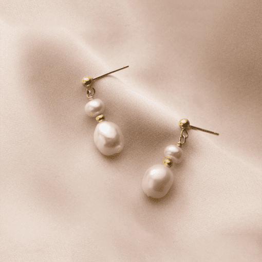 Baroque Pearl Earrings - Image 2