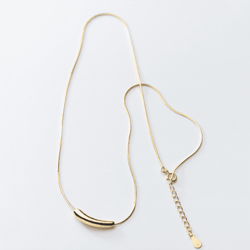 Geometric Arc Necklace - Image 4