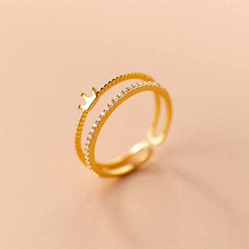 Royal Elegance Double Band Ring - Image 5