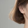 Zircon Star Hoop Earrings