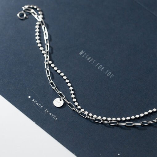 Double Chain Link Lucky Bracelet