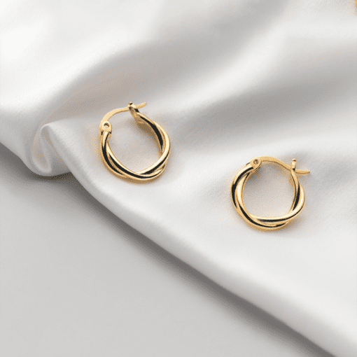 Twisted Hoop Earrings - Image 9