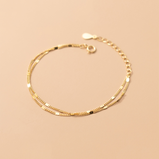 Double Chain Link Bracelet