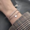 Double Chain Link Lucky Bracelet