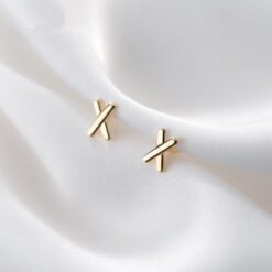 Mini Cross Stud Earrings