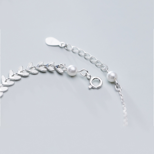 Leaf and Round Beads Bracelet - Image 7