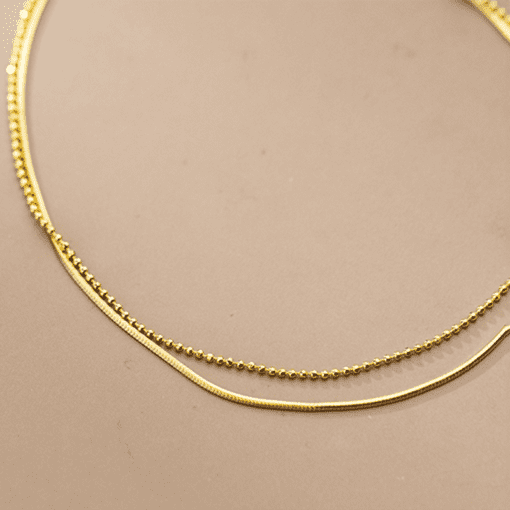 Double Unique Chains Anklet - Image 5