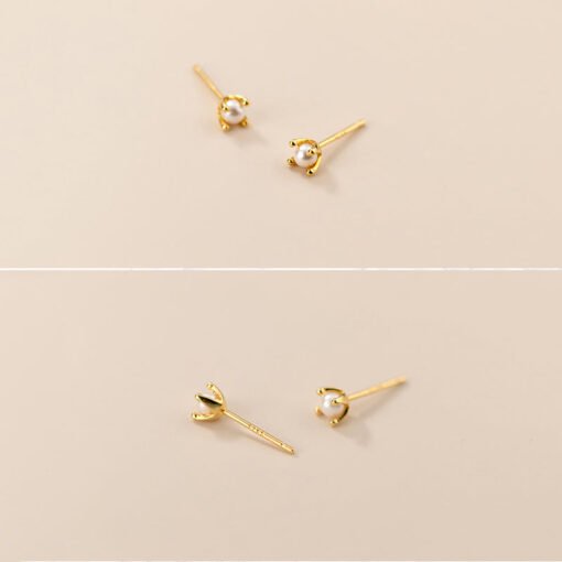 Mini Pearl Stud Earrings