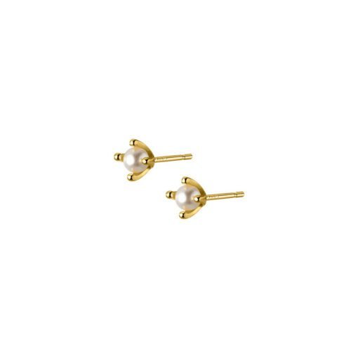 Mini Pearl Stud Earrings - Image 5