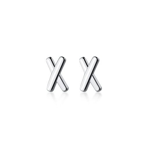 Mini Cross Stud Earrings - Image 5