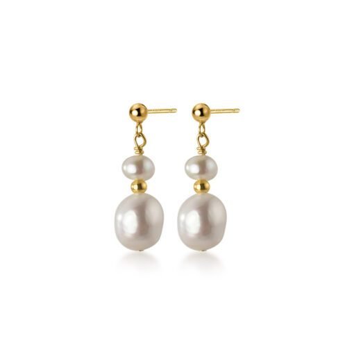 Baroque Pearl Earrings - Image 6