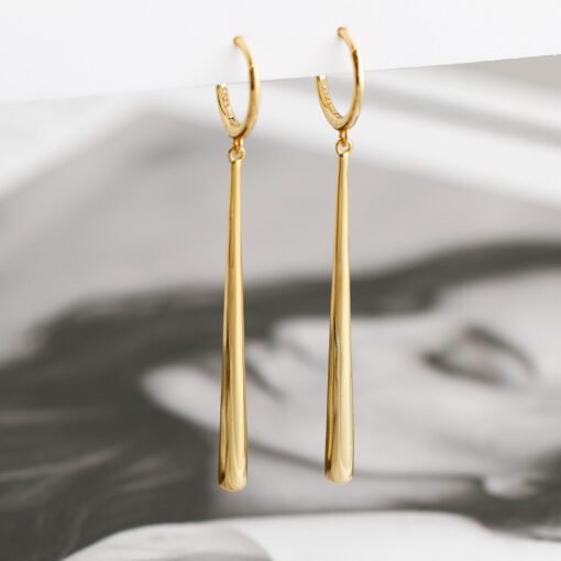 Long Water Drop Earrings - Image 4