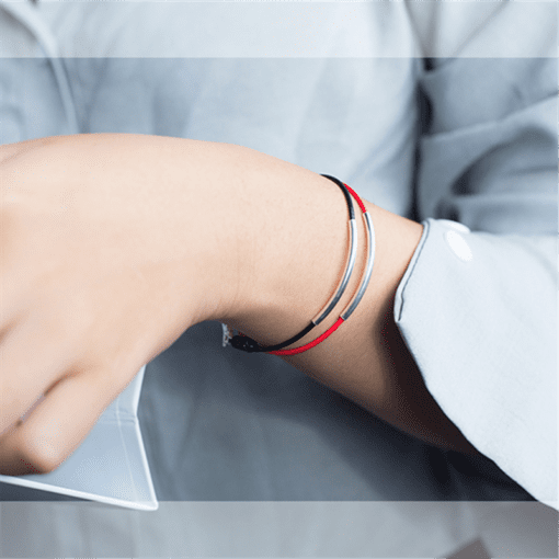 Silver Tube Couple Bracelet - Image 4