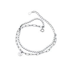 Double Chain Link Lucky Bracelet