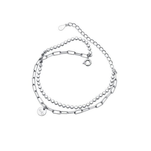 Double Chain Link Lucky Bracelet