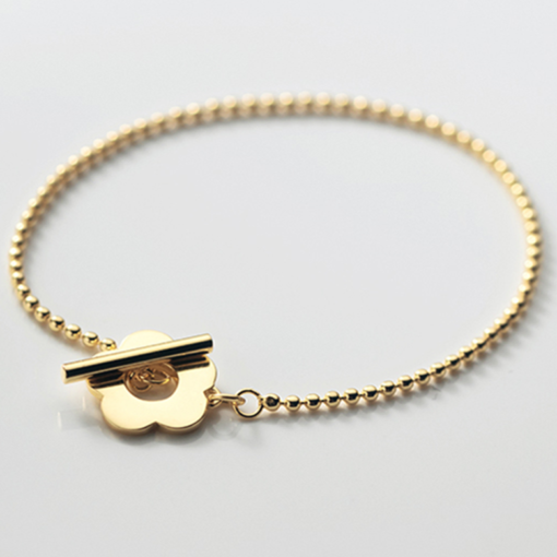 OT Buckle Bead Chain Bracelet