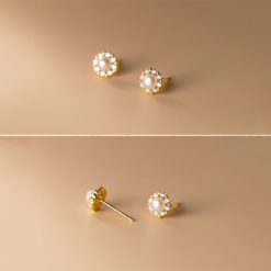 Pearl Stud Earrings