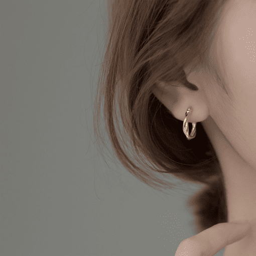 Twisted Hoop Earrings - Image 6