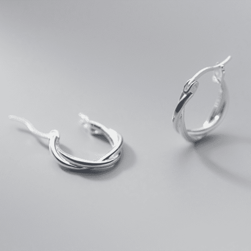 Twisted Hoop Earrings - Image 8