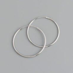 Korean Simple Hoop Earrings
