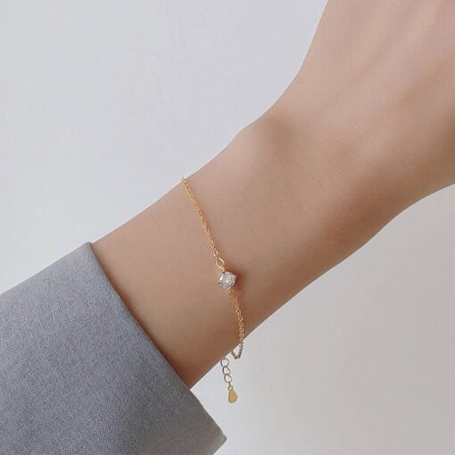 Radiant Zircon Charm Bracelet