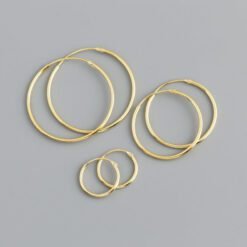 Korean Simple Hoop Earrings